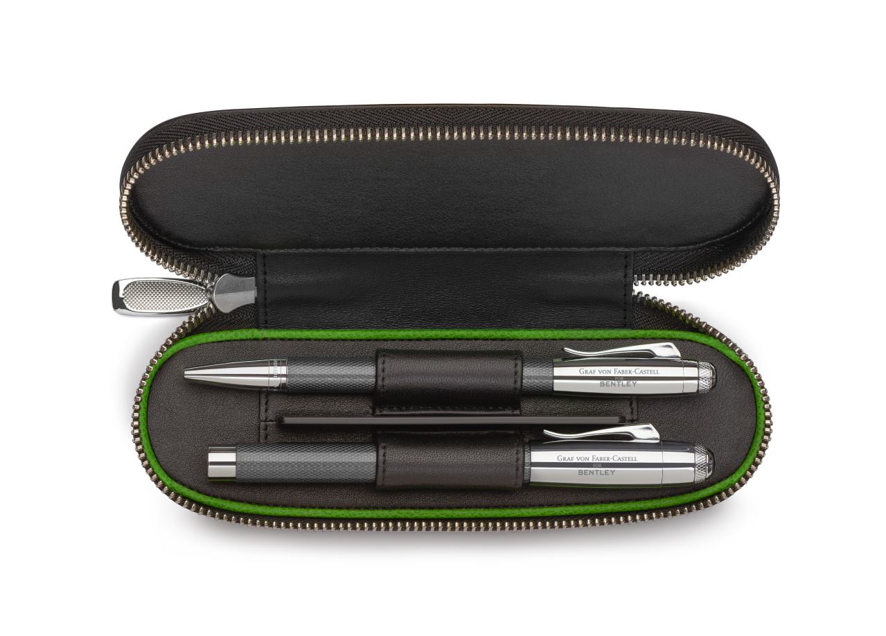 Graf-von-Faber-Castell - Etui zippé pour 2 stylos Bentley, noir