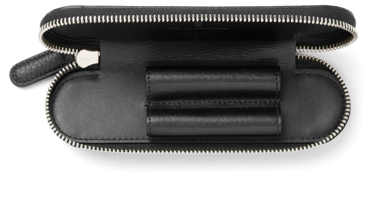 Graf-von-Faber-Castell - Etui zippé 2 stylos Cashmere, noir