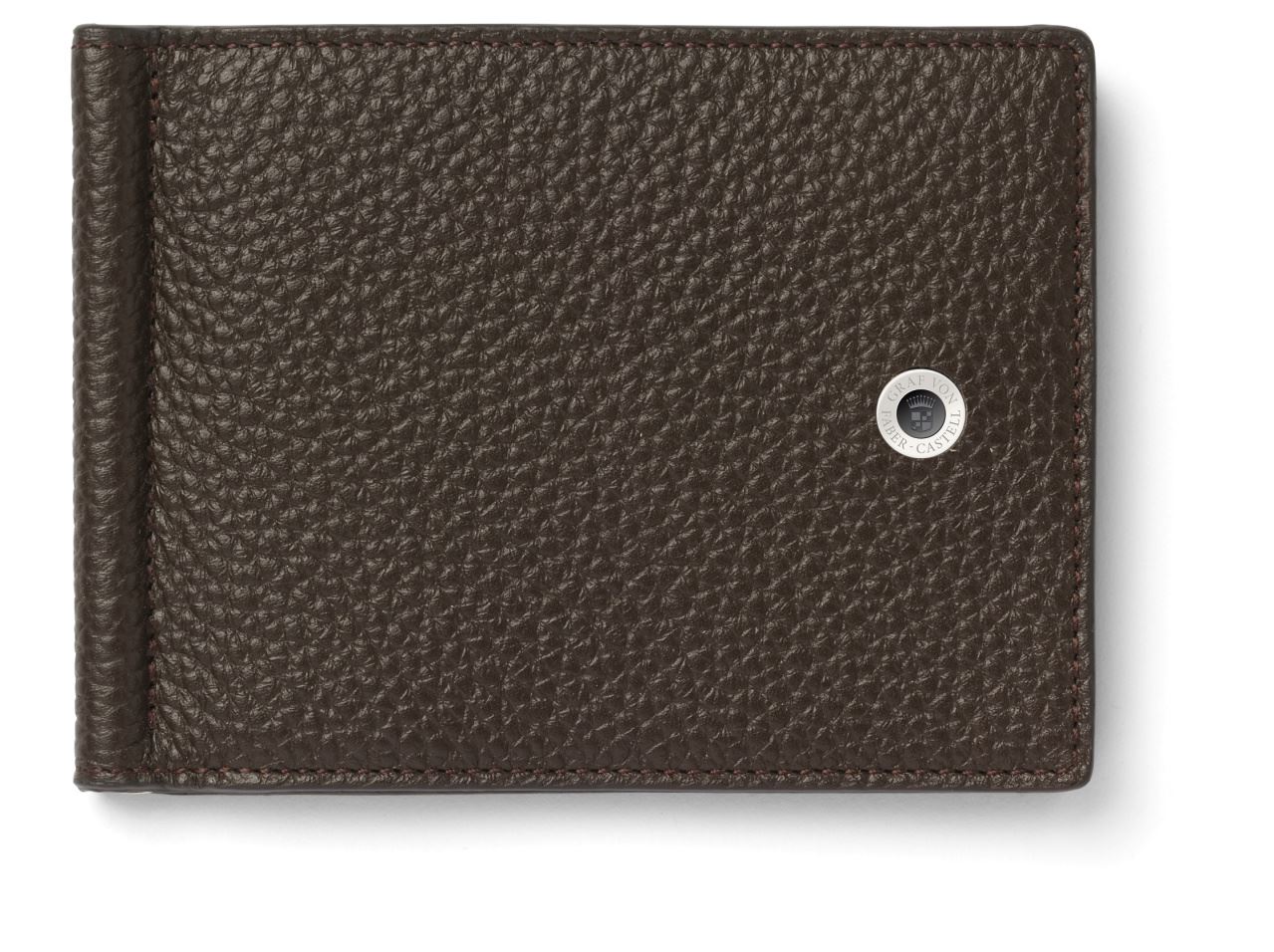Graf-von-Faber-Castell - Porte-cartes de crédit avec pince Cashmere, marron foncé