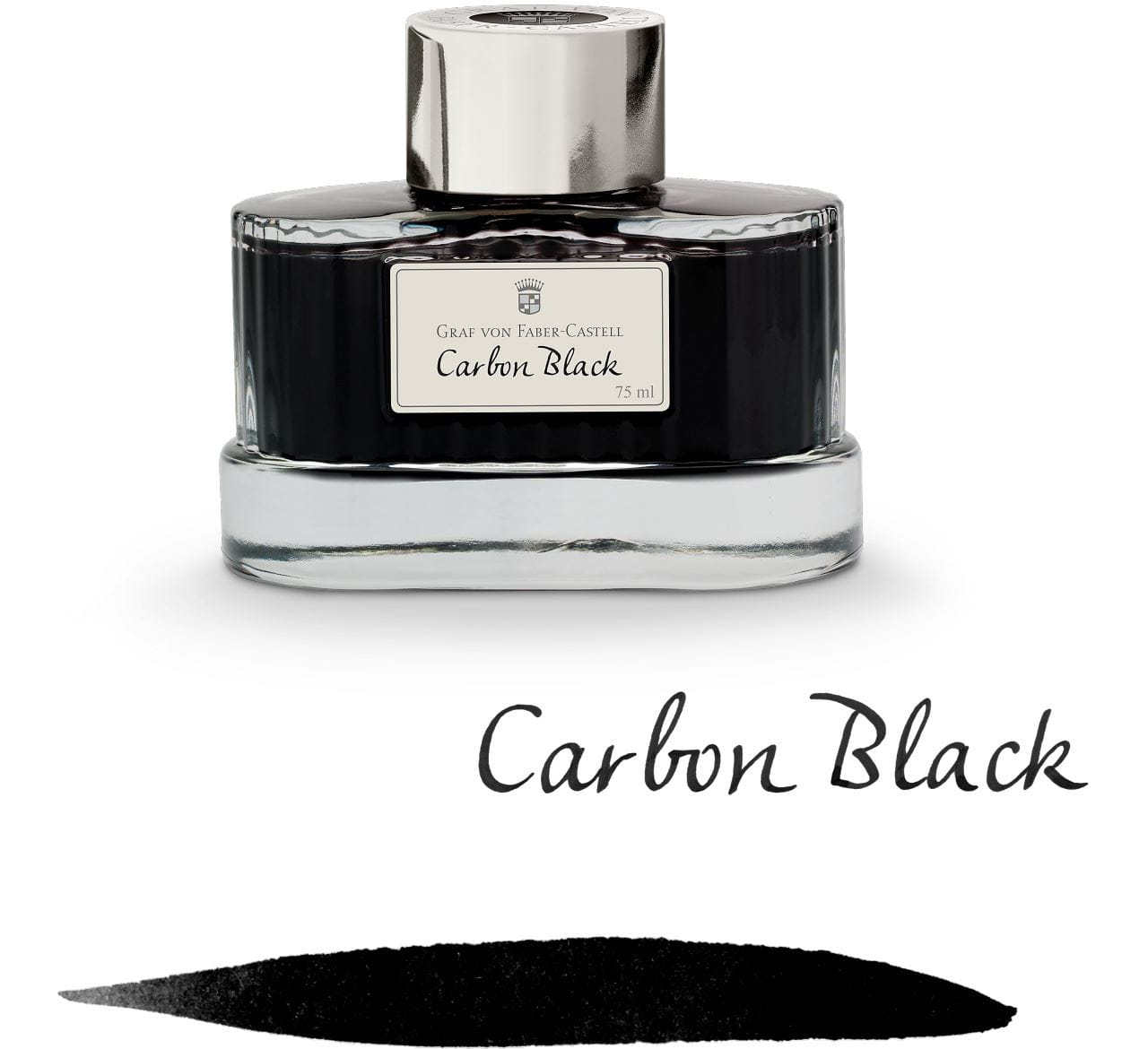 Graf-von-Faber-Castell - Flacon d'encre Noir carbone, 75ml