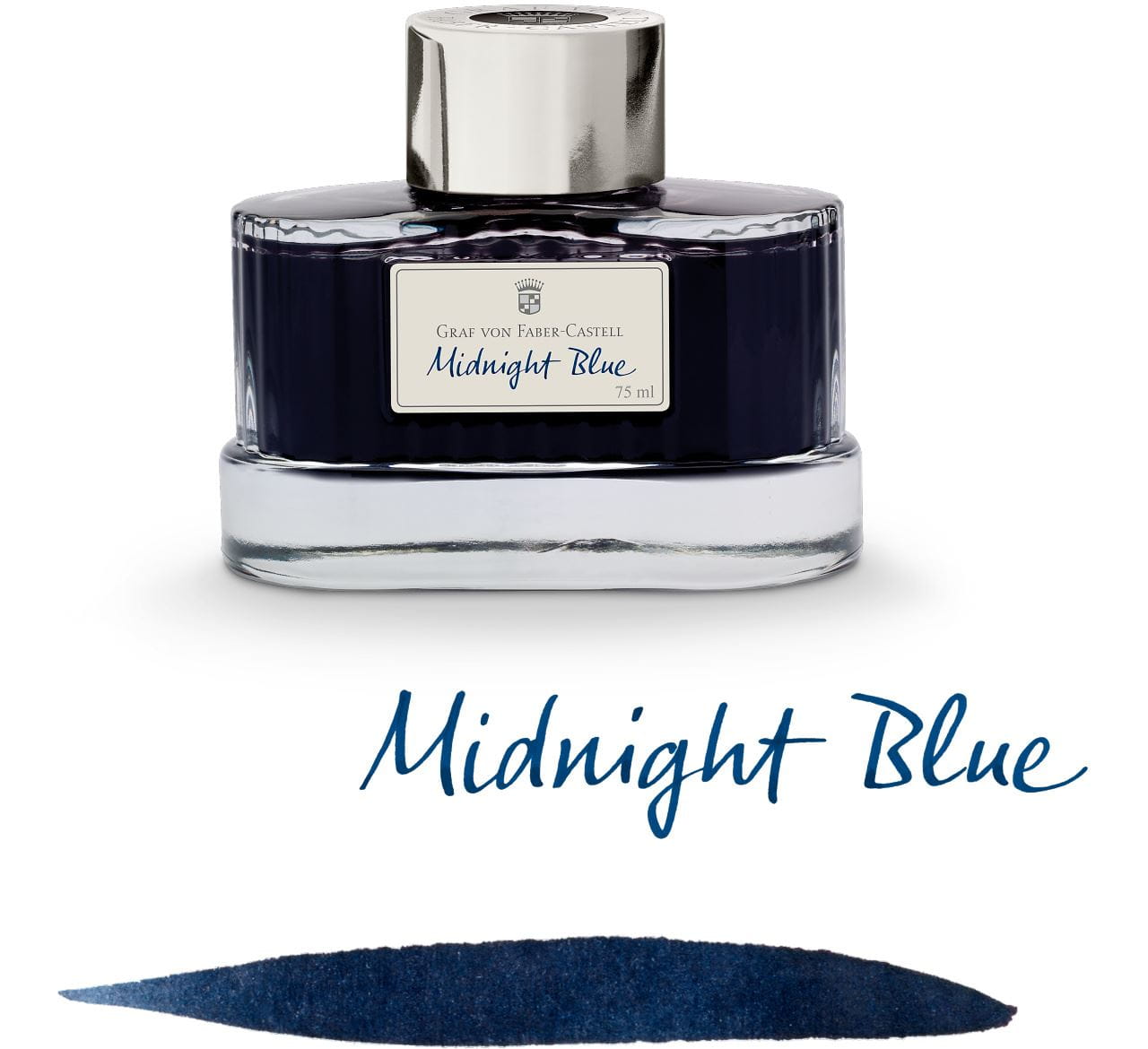 Graf-von-Faber-Castell - Flacon d’encre Bleu Nuit, 75 ml