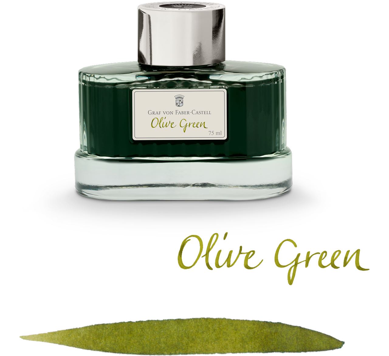 Graf-von-Faber-Castell - Flacon d'encre Vert Olive, 75ml