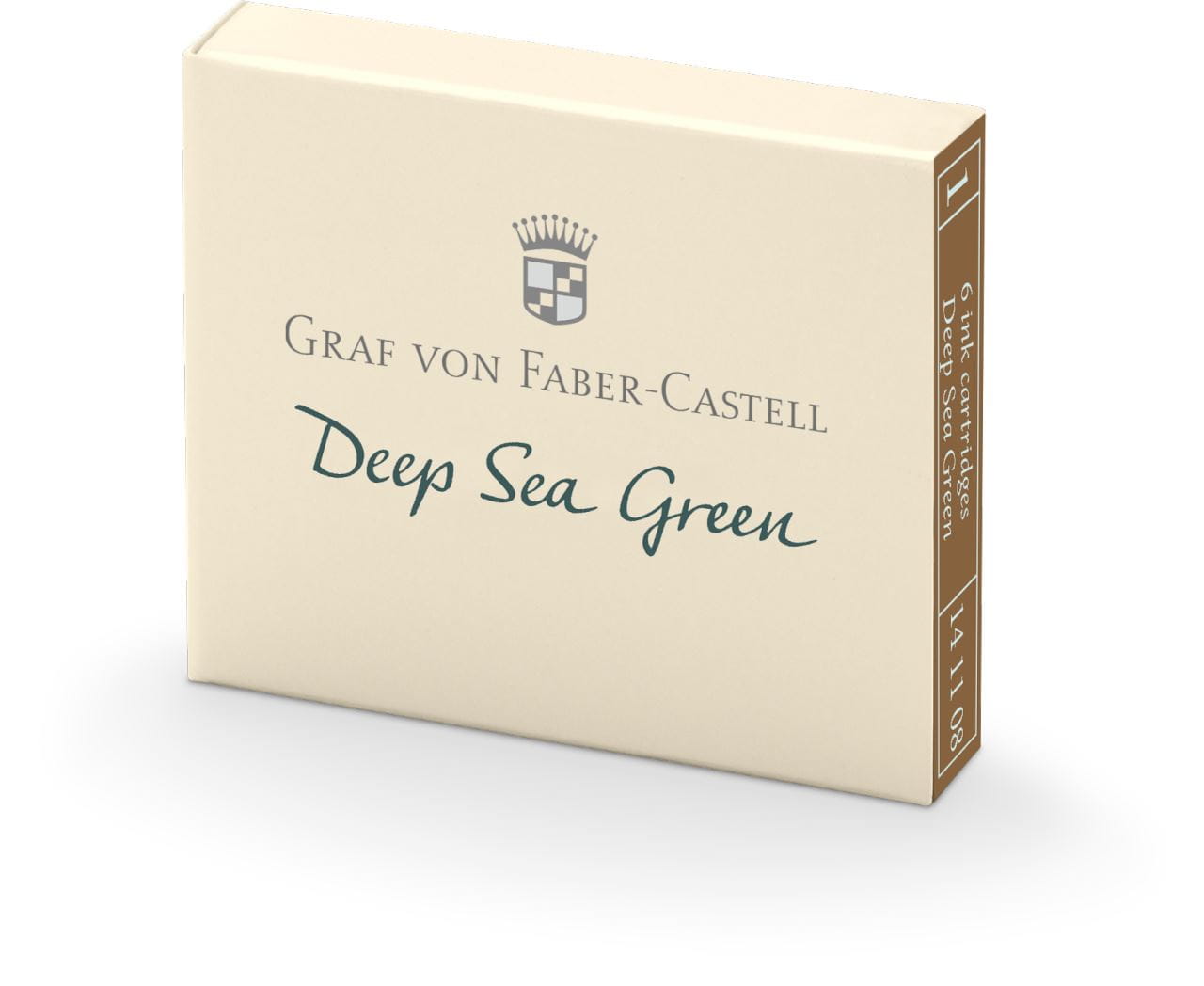 Graf-von-Faber-Castell - 6 cartouches, Vert Abysse