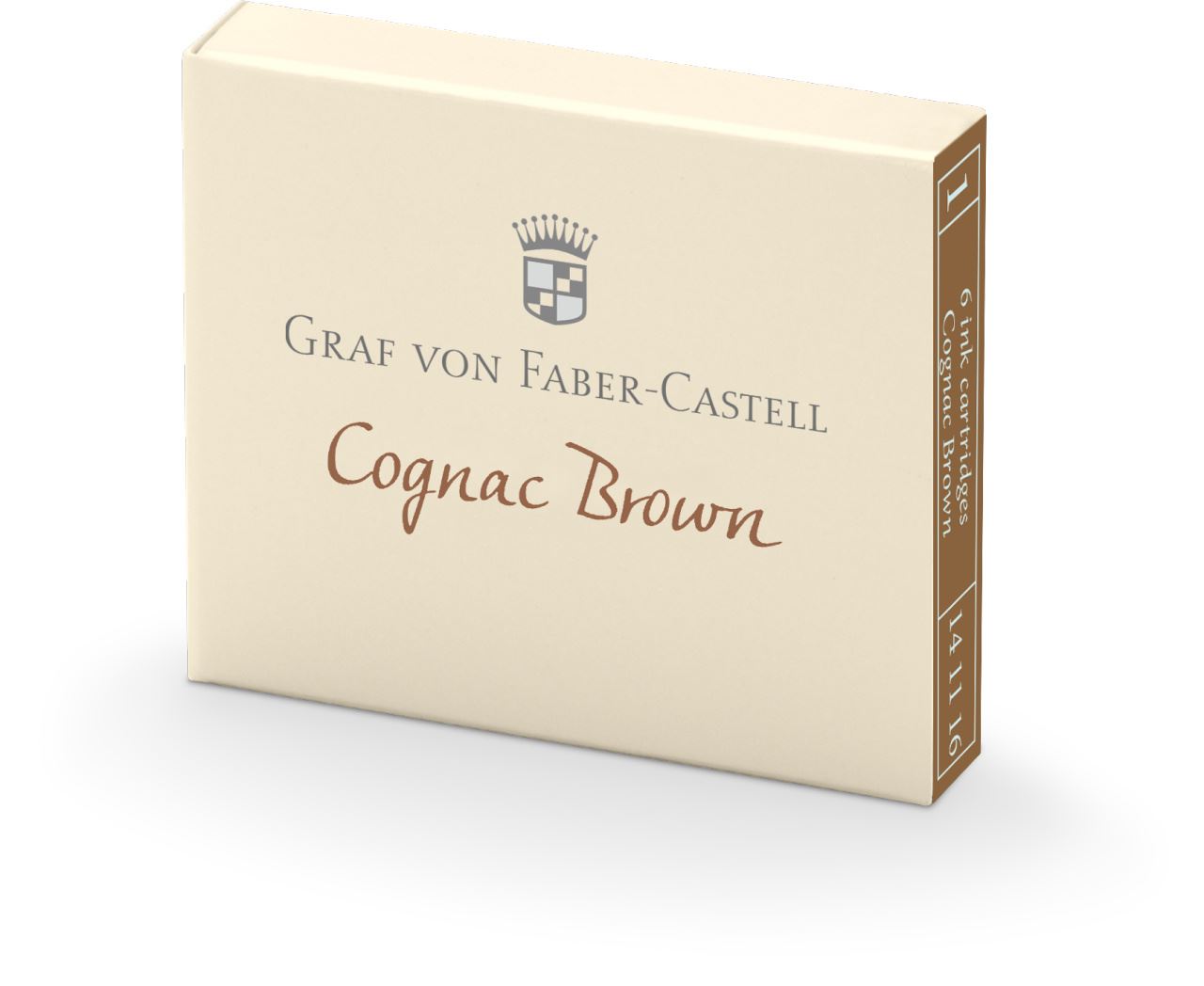 Graf-von-Faber-Castell - 6 cartouches, Cognac