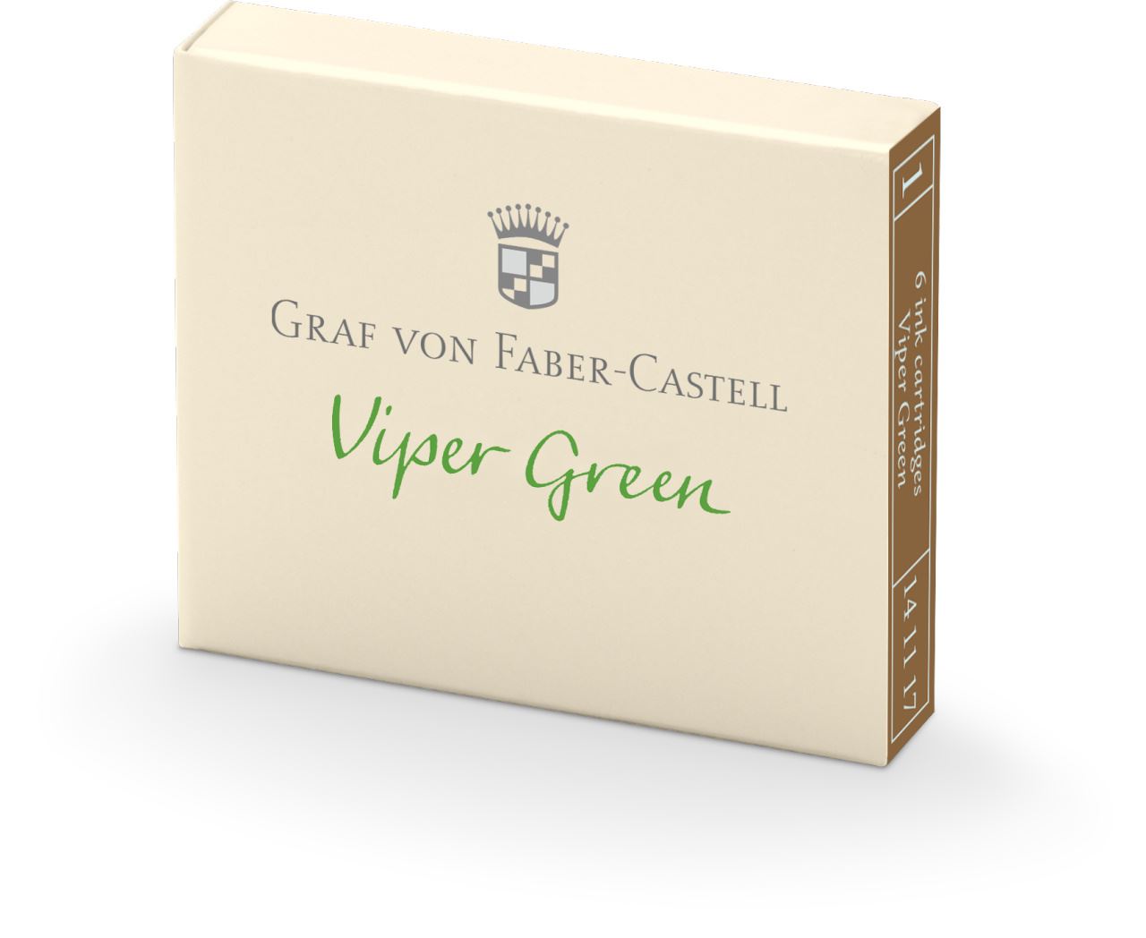 Graf-von-Faber-Castell - 6 cartouches, Vert Reptile