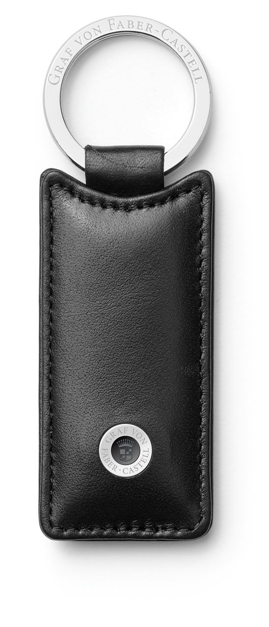 Graf-von-Faber-Castell - Porte-clés rectangulaire, lisse noir