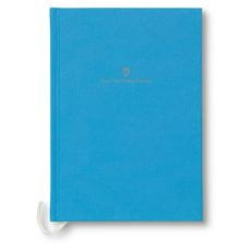 Graf-von-Faber-Castell - Cahier relié en lin A5 Bleu Azur