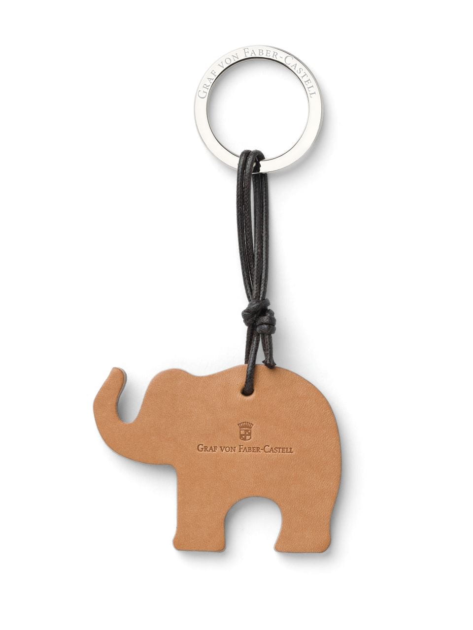 Graf-von-Faber-Castell - Porte-clé éléphant, cuir naturel
